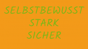 Selbstsicherheit - Motiv Orange/Text